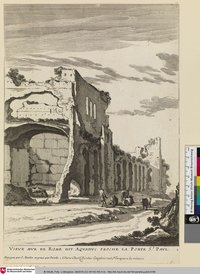 Vieux mur de Rome dit aquaduc proche la porte St. Paul