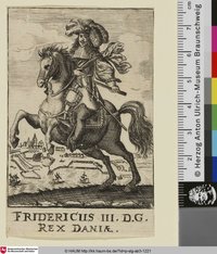 [Fredrik III., König von Dänemark zu Pferd]
